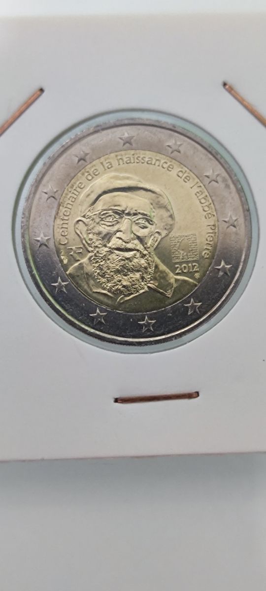 Moneda Francia 2012  abbe pierre 