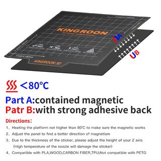 Mesa magnetica flexivel 235x 235 - Impressão 3d