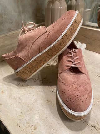 Zapatos de cordones con plataforma