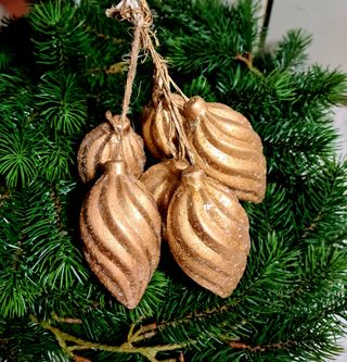 Bolas (Espirais) Natal, Cerâmica, 10cm, Set 6