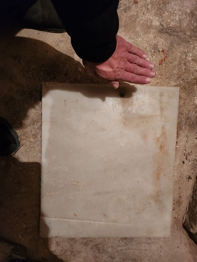 Piezas marmol blanco antiguo