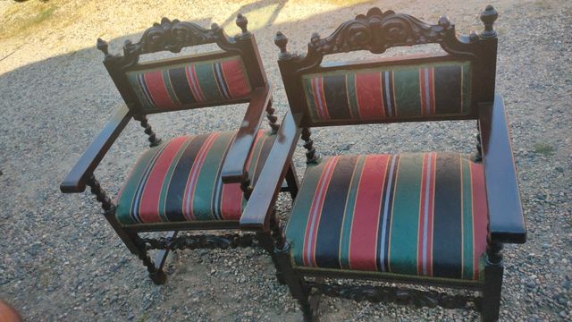 Escritorio oficina + silla naranja