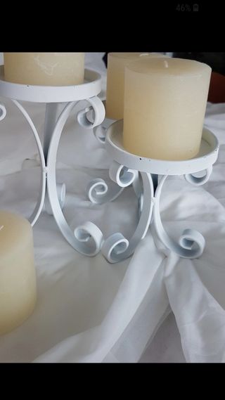 5 portacandele ferro matrimonio