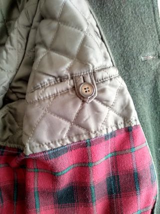 Chaquetón hombre verde botella oscuro 