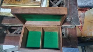 antigua cajita joyero madera