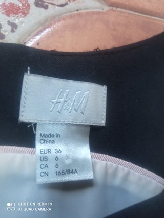Vestido negro talla 36 HyM