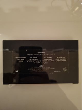 Paleta de sombras de ojos NARS INFERNO