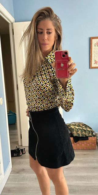 Camisa estampado geométrico 