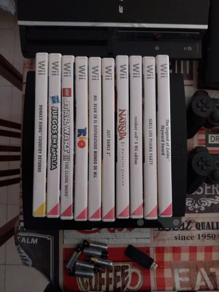 Wii más accesorios más juegos