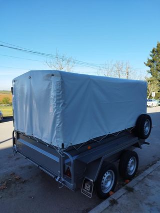 Remolque caja abierta basculante hidráulico