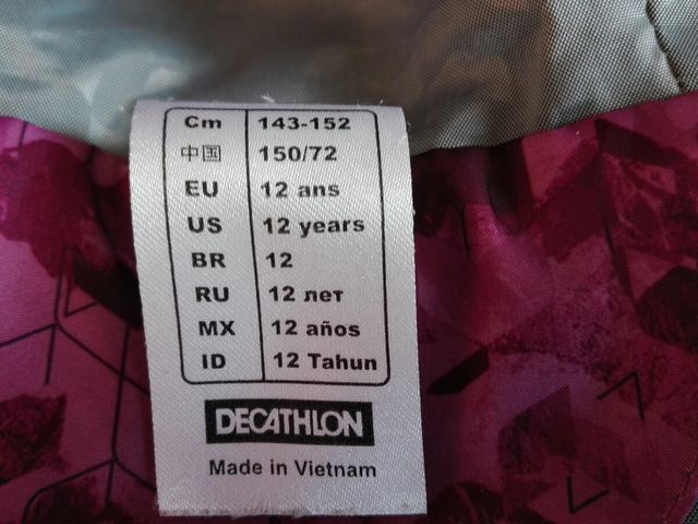 Quechua acolchada. 12 años