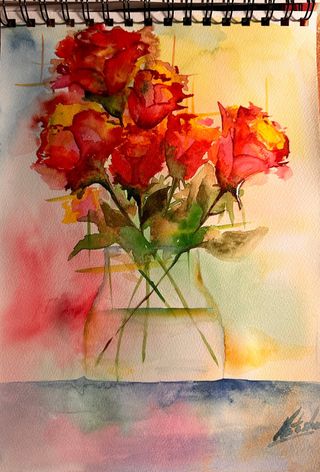 Pintura acuarela