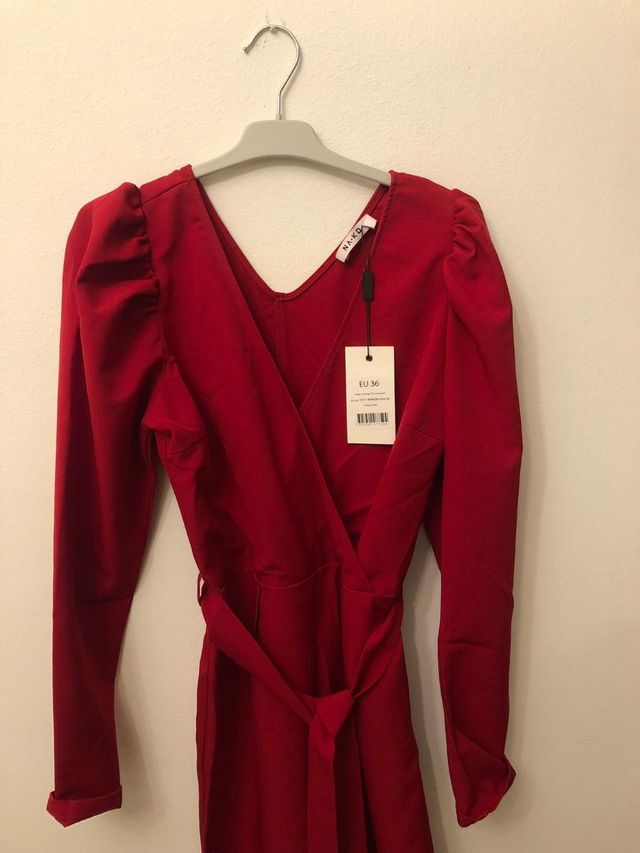 tuta rossa jumpsuit elegante