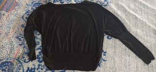 Jersey negro mujer talla L