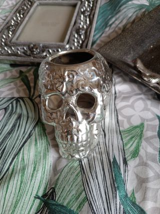 Conjunto zara home calavera cuadro portallaves