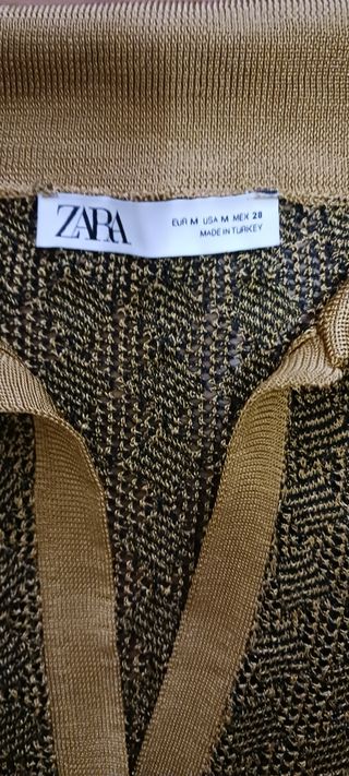 Jersey punto Zara Dorado