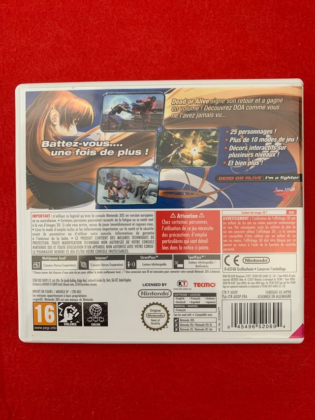 DEAD OR ALIVE Dimensions