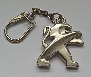Llavero Insignia Peugeot Antiguo 