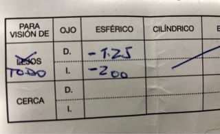 Gafas DIESEL miopía D-1,25/I-2,00