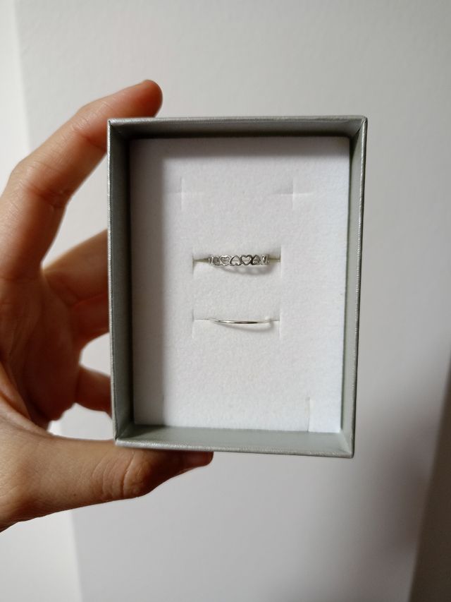 Dos anillos plata