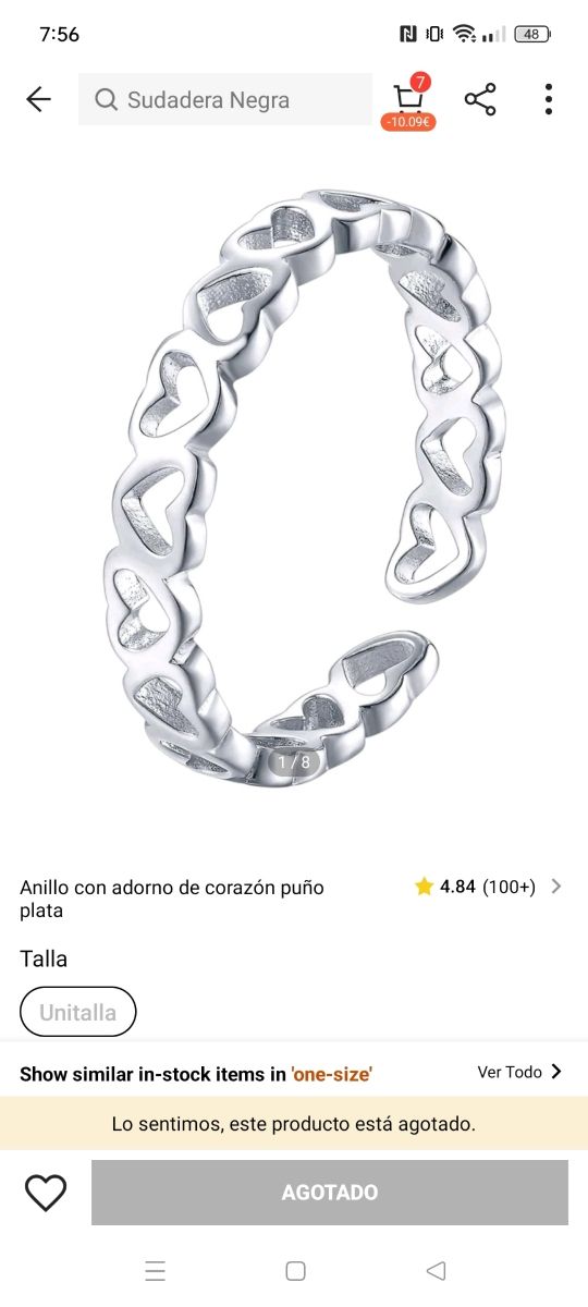 Dos anillos plata