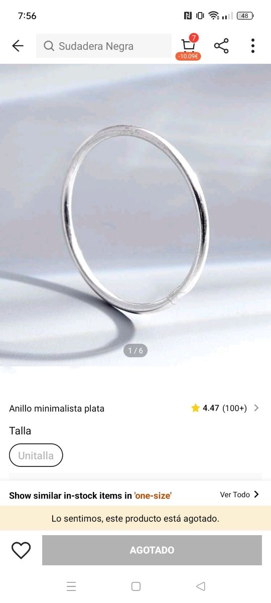 Dos anillos plata