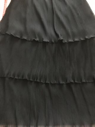 Falda negra fiesta volantes