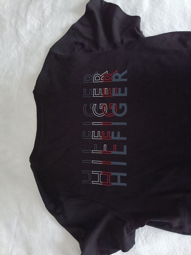 T-shirt Tommy Hilfiger con doppio logo