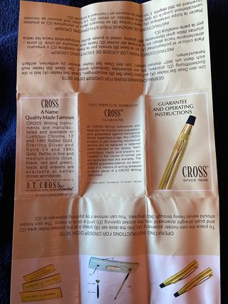 Estuche de bolígrafos Cross de oro