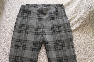 Pantalón campana cuadros