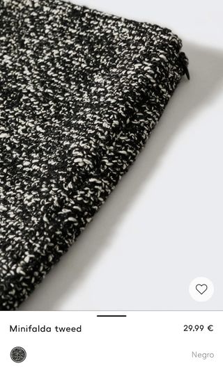 Mini falda corta de algodón mango