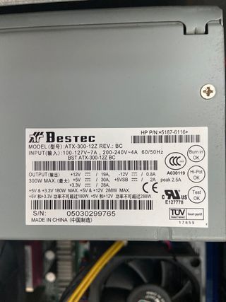 Fuente Alimentación Bestec ATX 300-12Z