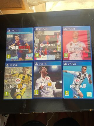 FIFA 21 20 19 18 17 y PES 2018