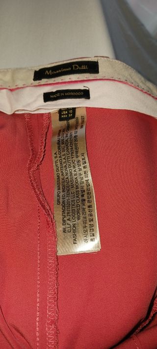 Pantalón Massimo Dutti Coral