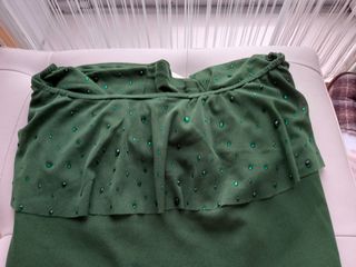 Blusa cerrada con volante de vestir