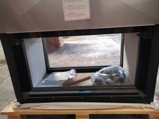 Chimenea leña doble cara. Nueva - MCZ. Gran capaci