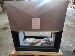 Chimenea leña doble cara. Nueva - MCZ. Gran capaci