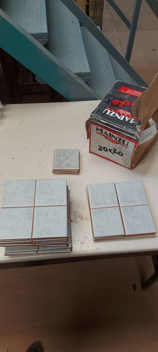 Baldosas de suelo y azulejos de diferentes tipos 