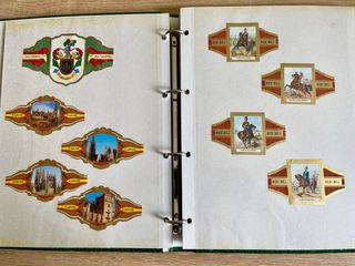 álbum de 149 vitolas de puros antiguos