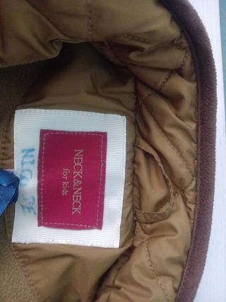 Abrigo cazadora 4 años 98 106cm marron