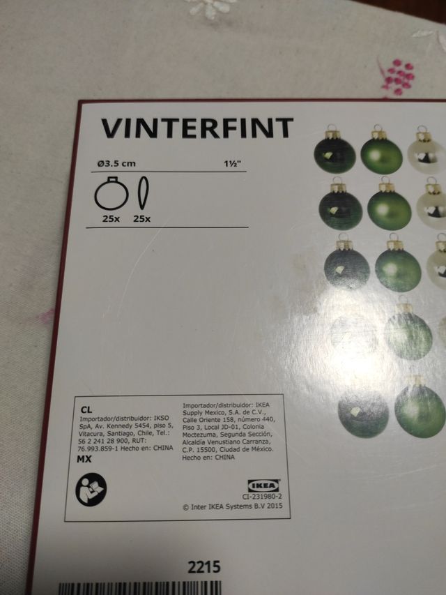Bolas Ikea vinterfint Navidad