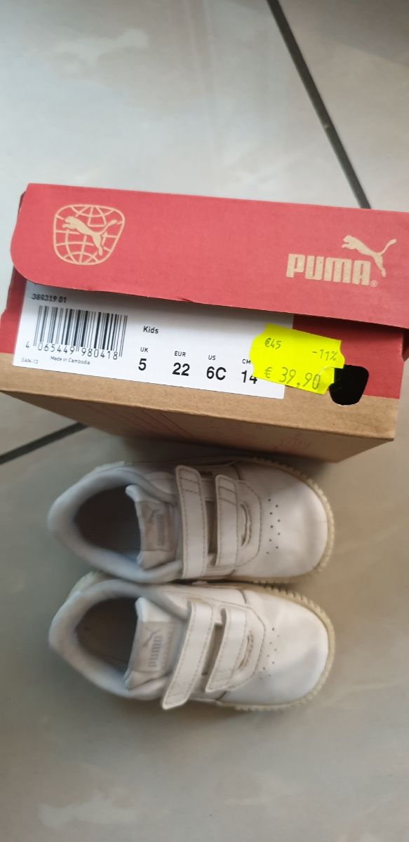 Scarpe Puma bimba tg 22