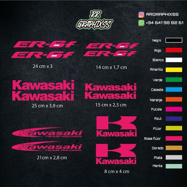 Kit Pegatinas Kawasaki Er-6f