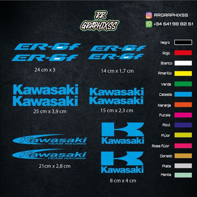 Kit Pegatinas Kawasaki Er-6f
