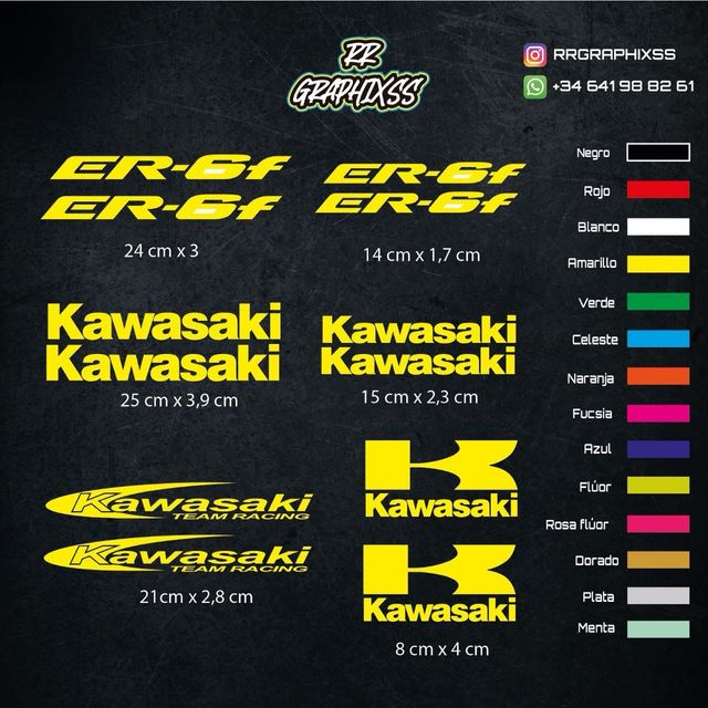 Kit Pegatinas Kawasaki Er-6f