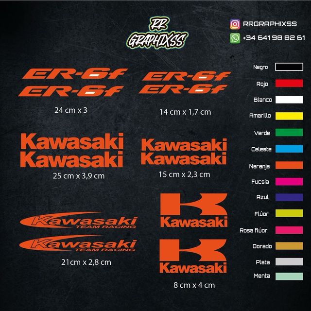 Kit Pegatinas Kawasaki Er-6f