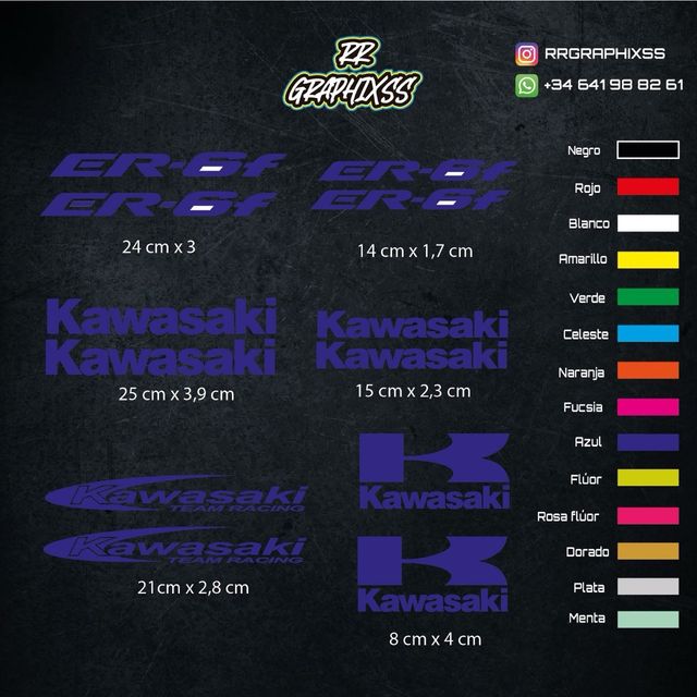 Kit Pegatinas Kawasaki Er-6f