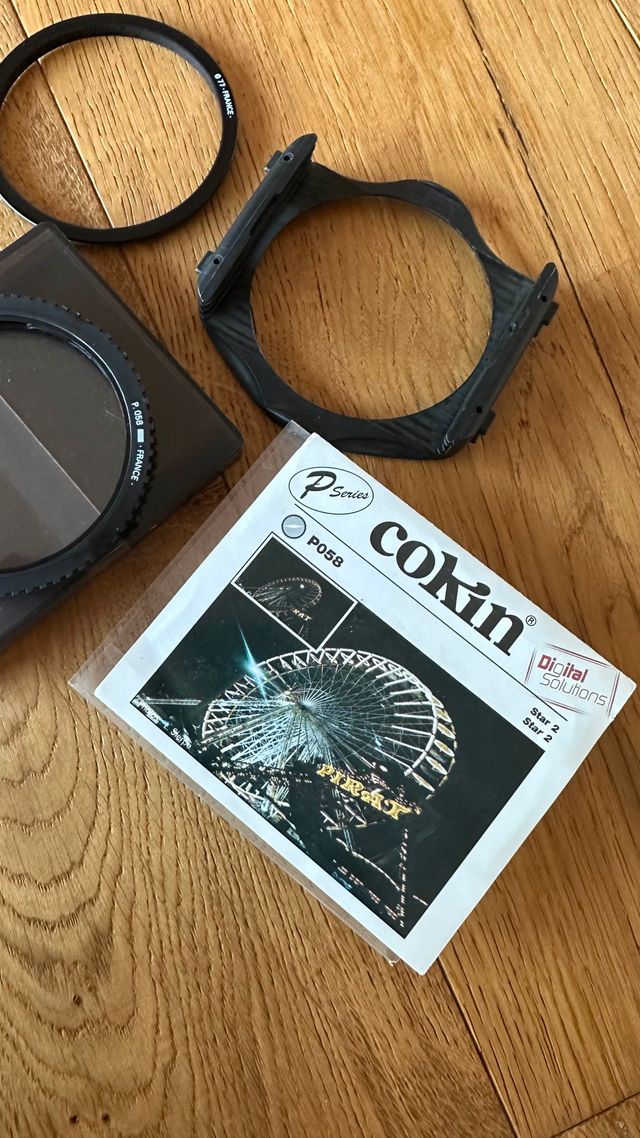 Porta filtro 77mm y Filtro Cokin Star 2 PO58