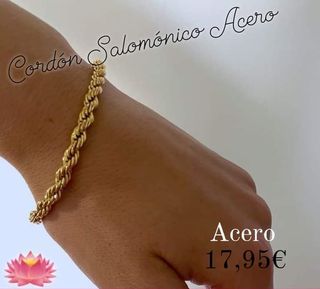 Pulsera de mujer bañado en oro 