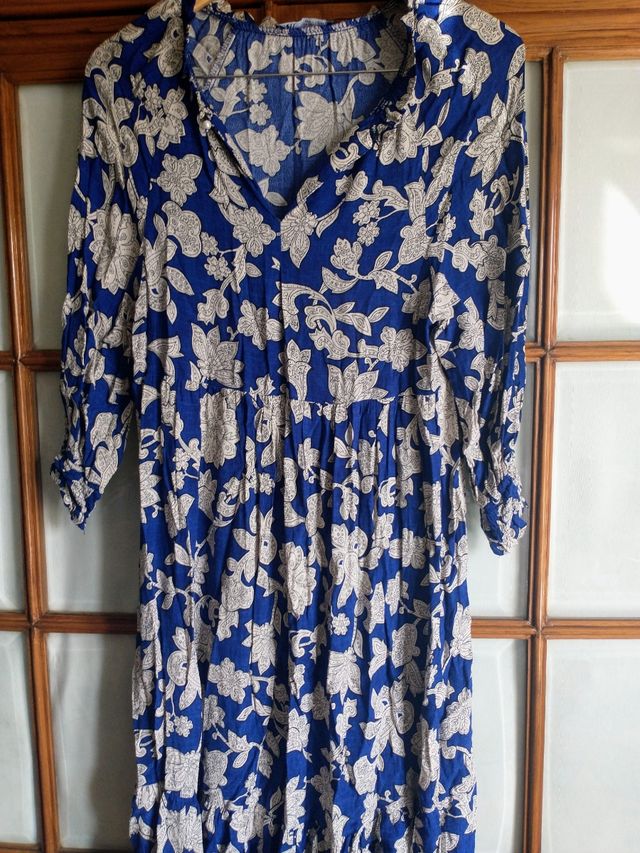 Vestido boho midi Zara, XS, ¡Multitalla!